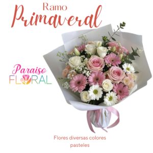 Ramo Primaveral (Flores diversas colores pasteles)