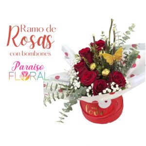 Ramo de Rosas con Bombones