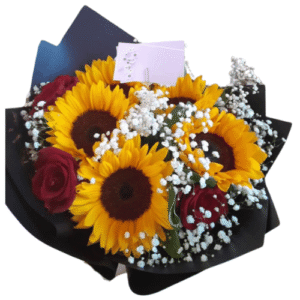 Ramo de Girasoles con Rosas