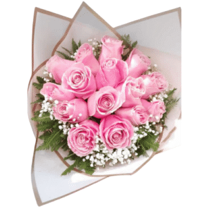 Ramo de Rosas en papel blanco