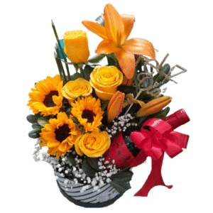 Box de Flores Amarillas Surtidas