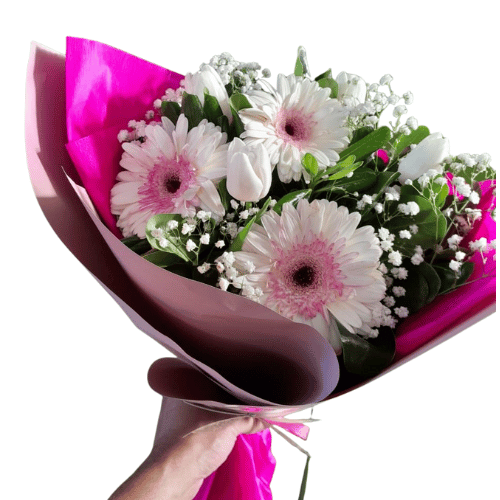 Ramo de Gerberas con follaje