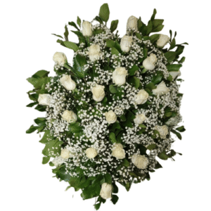 Arreglo de Condolencia Rosas Blancas
