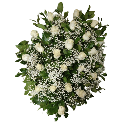 Arreglo de Condolencia Rosas Blancas