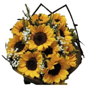 Ramo de Girasoles y Gipsofilia