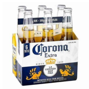 six pack de cerveza corona de 365ml