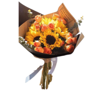 Ramo Mixto de Girasoles y Rosas