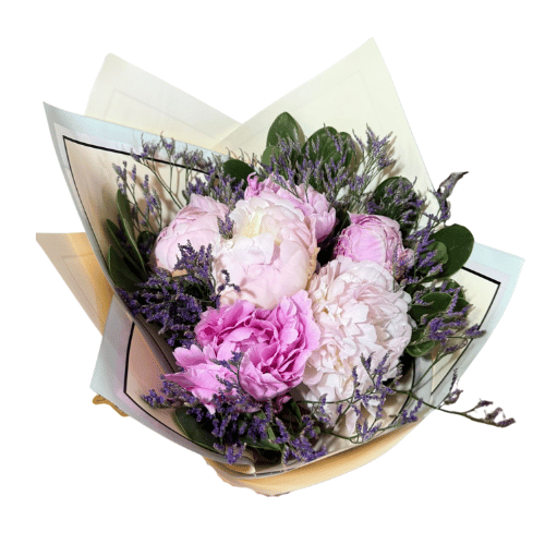 Ramo de Peonía y Lavanda