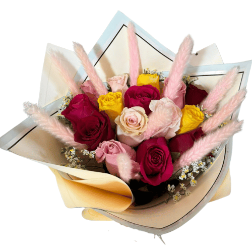 Ramo de Rosas Multicolores